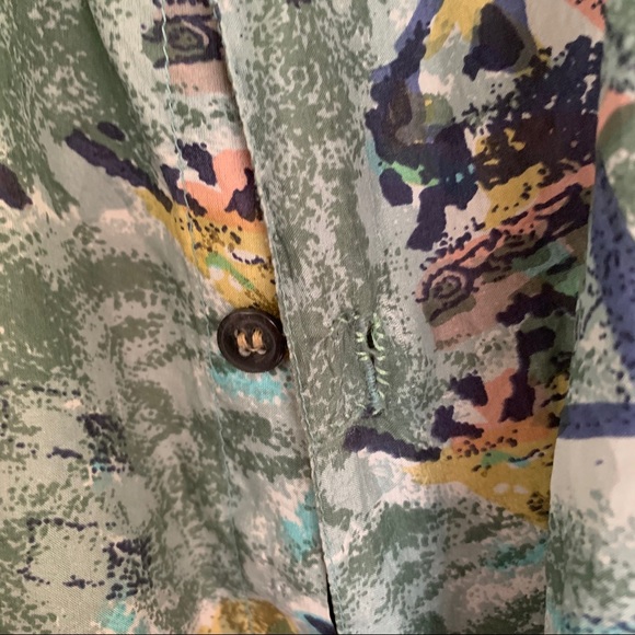 Silk Shirt with Abstract Print
